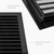 HVAC OV 12" x 12" Inch Black Galvanized Steel Vent Cover - Square Industrial Air Vent Louver for Wall, House, Garage - Wire Screen Mesh Louver Grille - Soffit Exhaust Vent, Dryer Vent Cover