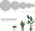 6 PCS Heavy Duty Plant Risers for Pots - Outdoor & Indoor, Size Adjustable, 11.75" Diameter, Supports 101kg - Protect Deck & Patio Floor