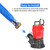 1-1/4" x 100ft PVC Lay Flat Water Pump Discharge Hose with NPT Pin Lug and Nipple Fittings, Heavy Duty Reinforced Pool Backwash Hose Assembly