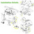 10L0L Deluxe Golf Cart Front End Repair Kit for Club Car Precedent 2004-Up Gas & Electric, Suspension Rebuild Kit with Bushings, Bearings, King Pins, and Hardware Replacement OEM 102357701