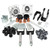 10L0L Deluxe Golf Cart Front End Repair Kit for Club Car Precedent 2004-Up Gas & Electric, Suspension Rebuild Kit with Bushings, Bearings, King Pins, and Hardware Replacement OEM 102357701