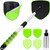 XINDELL Windshield Cleaner Tool, Car Window Cleaning Kit with 4 Reusable Microfiber Pads, Extendable Handle & 360° Rotating Head, Safety Hammer, Streak-Free Auto Glass Wiper for Car Truck SUV RV
