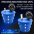 ZKTOOL Charge Air Cooler CAC Boost Leak Tester with 4" 3.5" 3" Billet End Caps, Aluminum CAC Pressure Tester with 150 psi Regulator Extension Line US & EU Air Fittings for Class 7 & 8 Trucks