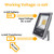 Lysed 50W 12V LED Flood Lights 2-Pack, DC 12V-60V Daylight White Security Light Outdoor IP66 Waterproof Bowfishing Lights