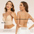 Low Back Bras for Women-Seamless Invisiable Backless Bras-Wireless Triangle Bralette Low Cut Open Back Multiway Halter Bra(Nude, 32D)