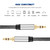 Tan QY 3.5mm Nylon Braided Aux Cable 3Ft, Audio Auxiliary Input Adapter Male to Male Cord for Headphones, Car, Home Stereos, Speaker, iPhone, iPad, iPod & More (3Ft/1M, Silver)