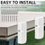 EXCELFU Boat Dock Bumpers Fenders,Boat Dock Bumpers Marine-Grade Straight Edge & Side Dock Fender Guards, Inflatable Vertical Protection, UV-Resistant, Includes Mounting Hardware, White-6 Pack