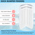 BALAVA Dock Corner Bumper,Dock Fenders Bumper,Marine Dock Bumpers,Inflatable Dock Protection Boat Dock Bumpers Corner Dock Bumpers for Docking Includes Mounting Hardware（White）