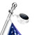 Flag Pole Light Solar Powered Outdoor Top Mounted Flagpole Solar Light, Metal Clamps Fits 1”to 1.5”Flagstaff , Brightest Flagpole Lights 13 LED Dusk to Dawn for Wall-Mount Spinning Flag Poles White Y