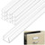 Chunful 36'' 6 Pack Cabinet Door Protector 3/4 '' Clear Cabinet Protector Edge Guard Plastic U Channel Edge Guard Trimable PVC Protective for Kitchen Cabinets Furniture Decorative Protection