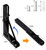 AUTOHJ Folding Shelf Brackets - 16 Inch 4 Pcs Heavy Duty Metal Collapsible Shelf Bracket, DIY Wall Mounted Shelf Bracket Space Saving for Table Work Bench (with Screws)