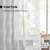 Kotile White Lace Curtains 45 Inch Length 2 Panels Country Rustic Floral Knitted Short Lace Curtains for Kitchen Window, Rod Pocket Privacy Sheer Cafe Curtain, 52 x 45 Inch, White