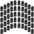 QILIPSU 50pcs 1/2" NPT Cable Gland Waterproof IP68 Nylon Cable Pass Through Cord Grip Connector Strain Relief Wire Grommet