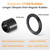 QILIPSU 50pcs 1/2" NPT Cable Gland Waterproof IP68 Nylon Cable Pass Through Cord Grip Connector Strain Relief Wire Grommet