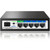 6-Port Gigabit PoE Switch for Small Business&Home Security(4 Gigabit PoE Ports,1 Gigabit Uplink,1 SFP Fiber Slot)52W High Power for IP Cameras/WiFi APs,Easy Managed VLAN/QoS,Fanless Metal,250m Extend