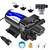FlowFluid Water Pressure Booster Diaphragm Pump 110V AC for House,70PSI 5GPM Water Transfer Pump with Plug,On Demand 4-Chamber Self-Priming Water Pump with Filter for Bathroom Kitchen Irrigation Spray