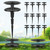 12PCS Metal Garden Hose Guide Spike, Hose Guides for Garden Heavy Duty, Cast Iron Garden Hose Guides for Outside, Rustproof Coated Hose Guide Stakes for Lawn & Yard, Plant & Flower Bed Protection