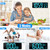 TXL 17.2" Large Digital Wall Clock Bluetooth Sync Time, LED Wall Clock with Date and Temperature, Count Up/Down Timer Clock with Remote Control, Adjustable Brightness Alarm Clock