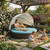 WQZWDFC Patio Daybed Canopy Replacement Top, Retractable Top Cover for 66in Outdoor Rattan Wicker Sectional Porch Sunbed (Only Canopy) (Off-White)