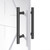 EaseLife 12" Push Pull Door Handle,Double Sided H Shape Sliding Door Handle,Matte Black,Stainless Steel,Fit for Glass Door Wooden Door