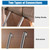 OUTPRIZE 52" RV Bunk Ladder, 4 Wide Step Aluminum Camper Bunk Bed Ladder with Anti-Slip Rubber Foot Pads, Sliver