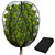 5.3 x 5.3 Ft Black Large Fruit Tree Netting with Zipper and Drawstring, Breathable Mesh Garden Bird Netting Plant Cover, Insect Bird Barrier Net Mesh for Protect Fruits Plants from Squirrel Bugs