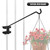 JiaheRuitai Heavy Duty Extendable Deck Hook Rail for Outdoor Hanging, Black, J-hpgg-1
