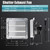 Criditpid 14 Inch Shutter Exhaust Fan, 1088 CFM Wall Mounted Attic Fan, Greenhouse Fan with Speed Controller and Thermostat for Garages, Warehouse, Shed, Basement, Chicken Coops Ventilation, 1450 RPM