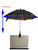 Laptop Sun Shade 360-degree Rotation Laptop Sun Umbrella Foldable Monitor Sun Shade for Working Outside