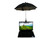 Laptop Sun Shade 360-degree Rotation Laptop Sun Umbrella Foldable Monitor Sun Shade for Working Outside