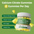 Calcium Citrate Gummies 1200mg with Vitamin D3 K2, Chewable Calcium Supplements for Women & Men, High Potency Support B0ne, Te*th, Strength & Immune Health, Mango Flavor, Non-GMO, Sugar Free, 60 Cts