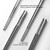 Novoshel Chopsticks Stainless Steel 316L UNS S31600 Metal Reusable Chipsticks Mirror Polished Smooth Edges Laser Engraved Non-slip Everlasting Abundance Pattern 5 Pairs Set Dishwasher Safe