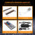 BEAMNOVA 50Ft Commercial RGB Storefront Light Kit for Business with Remote Control, 12v Power Supply Transformer, 100Pcs 3-LED Outdoor Adhesive Waterproof Strip Lights