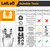 LEILUO 127 Pcs Oscillating Tool Sanding Pad Kit - 4 Triangle Pads, 120 Sandpaper, 3 Adapters - Compatible with DeWalt, Dremel, Milwaukee & More