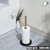 JQK Toilet Paper Storage Stand Gold, 304 Stainless Steel Thicken 0.8mm Tissue Reserve Holder Dispenser for Bathroom, Brushed Gold, TPS180-BG