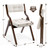 HOMEFUN Folding Chairs with Cushion, Wooden Padded Foldable Chair 2 Pack, Portable and Assembled Seat for Guests Kitchen Office Wedding and Party, Camel