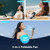 Portable Compact Handheld Fan, 3600mAh, USB Rechargeable Battery Operated, 5 Gears wind, Display Electricity & Speed in Real Time, Turbo Foldable Fans, Quiet Personal Fan for Travel, Home, Office