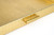 HofferRuffer Elegant Decorative Serving Tray, 20"x20" Square Faux Leather Ottoman Tray with Gold Hardware Handles, Coffee Table Serve Tea, Coffee or Breakfast (Gold, Square-20 inch)