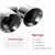 Upower Pack of 2 Dual Exhaust Tip Tailpipe 2.5 Inch Inlet 3.5" outlet 9.5" Length Polished Stainless Exhaust Tip for Car Truck (Double Wall Weld-On Angle Cut Design)