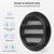 calimaero® WSGB 3" Inch Black Round Metal Air Vent Grill Cover Flat Louver with Fly Screen Fits Only with Metal Ducts