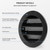 calimaero® WSGB 3" Inch Black Round Metal Air Vent Grill Cover Flat Louver with Fly Screen Fits Only with Metal Ducts