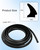 RV Window Seal Weather Stripping, 1/2'' x 1/4'' Weatherproof Rubber Seal Strip Window Locking Gasket, Car Window Edge Weather Strip Trim for RV Boat Camper, 10 Ft