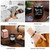 Nuogo 15 Pcs Birthday Gifts for Men Beard Care Set for Him Dad Birthday Gifts Basket Ideas Kit for Men Tumbler Bath Robe for Father's Day Dad Husband Boyfriend Box (Unhooded,Black)