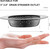 LASSHSWA Kitchen Sink Strainer Stainless Steel, Kitchen Sink Drain Strainer, Silver-Black Sink Strainers for Kitchen Sinks with Large Wide Rim 4.5" Diameter (2 PCS)