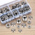 qxayxa 300 Pcs Finish Washers,Finishing Washers, Countersunk Washers, #6#8#10#12 Stainless Steel Cup Countersunk Finish Washers Set, Finishing Cup Countersunk Washer Assortment Kit