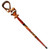 African Wood Decorative Walking Stick (Hand Made in Kenya) (Elephant/Lion Natural)