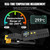 AUTOOL Digital Thermometer HVAC,Pipe Clamp Thermometer for Heating and Cooling Systems, Digital Temperature Clamp HVAC for in-Pipe Measurements, Waveform Display
