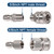 3/8 Inch 3/8'' Pressure Washer Quick Connect Fittings Stainless Steel Adapter Set for NPT Male and Female Thread Kit