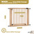 Geuther Wooden Door Safety Gate 28-57" | Extra-Wide Passage, Extra Convenience | for Doorways and Stairs | No Drilling | Easy Installation | PEFC Certified Beech Wood (34.3-38.2" (25.6" Passage))