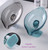 VDKIDKT 2 Pack Bar Soap Dish Self Draining Soap Holder with Drain for Shower Leaf Shape Soap Holder Sponge Container with Suction Cup for Bathroom Kitchen (Blue+ Gray)